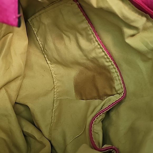 Michael Kors Pink and white striped purse - Picture 5 of 12